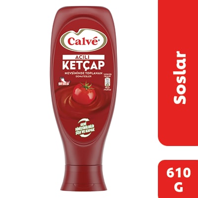 Calve Acılı Ketçap 610GR - Hafif orta acı