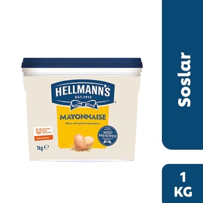 Hellmann's Mayonez 1KG - Serbest gezen tavuklardan elde edilen yumurtalar kullanılarak üretilen tek mayonez olan Hellmann’s, aynı zamanda dünyanın en çok tercih edilen mayonezidir.