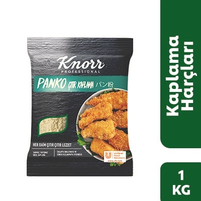 Knorr Panko Çıtır Kaplama 1KG - Dökülme yapmadan, tam kaplama sağlar. ideal kaplamasıyla ürünleri kurutmaz ve sertleştirmez.Yağı daha az kirletir. Dondurulmaya müsait, çözdürmeden
direkt kızartılarak kullanıma uygundur.