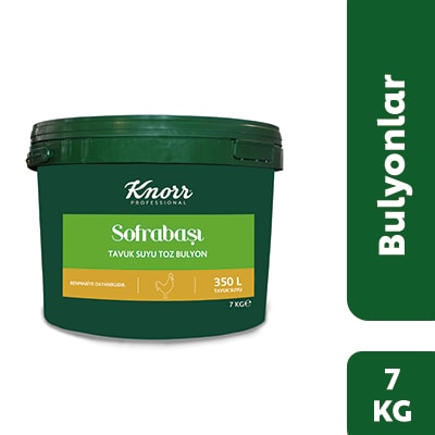 Knorr Sofrabaşı Tavuk Bulyon 7KG - Knorr Sofrabaşı Bulyon; lezzetli yemekler için bütçe dostu yardımcınız.