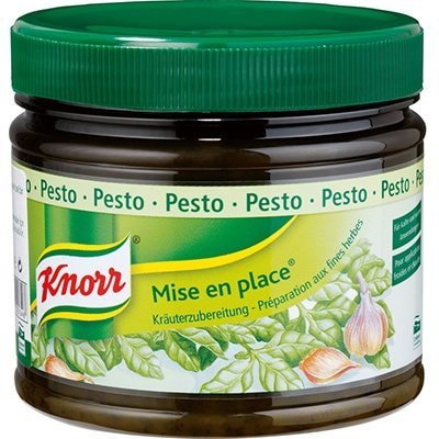 Knorr Mise En Place Pesto 340 g - Bulunması zor olan ve her zaman aynı lezzeti vermeyen otlar, Knorr Mise en Place ile yıl boyu elinizin altında.