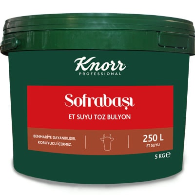 Knorr Sofrabaşı Et Suyu Bulyon 5 kg - Profesyonel Mutfakların Bütçe Dostu Çözümleri