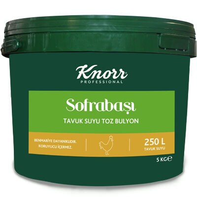 Knorr Sofrabaşı Tavuk Suyu Bulyon 5 kg - Profesyonel Mutfakların Bütçe Dostu Çözümleri