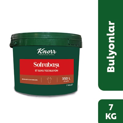 Knorr Sofrabaşı Et Bulyon 7KG - Knorr Sofrabaşı Bulyon; lezzetli yemekler için bütçe dostu yardımcınız.