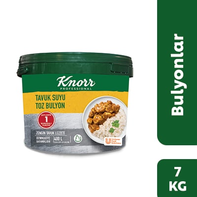 Knorr Tavuk Suyu Bulyon 7KG - Yemeğinize zengin tavuk lezzeti katar.