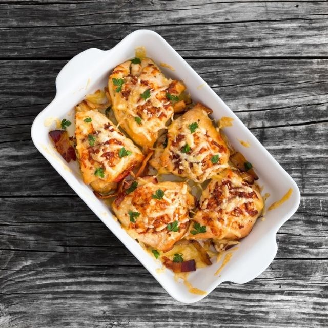 Ispanaklı Tavuk Graten Ispanaklı Tavuk Graten