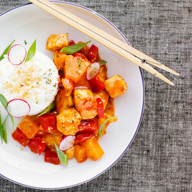 Ananaslı Tavuk Küpleri