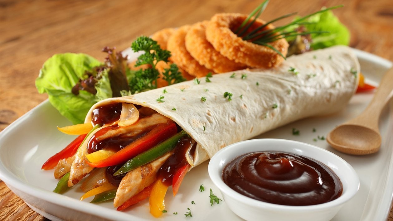 Barbekü Soslu Piliç Burrito