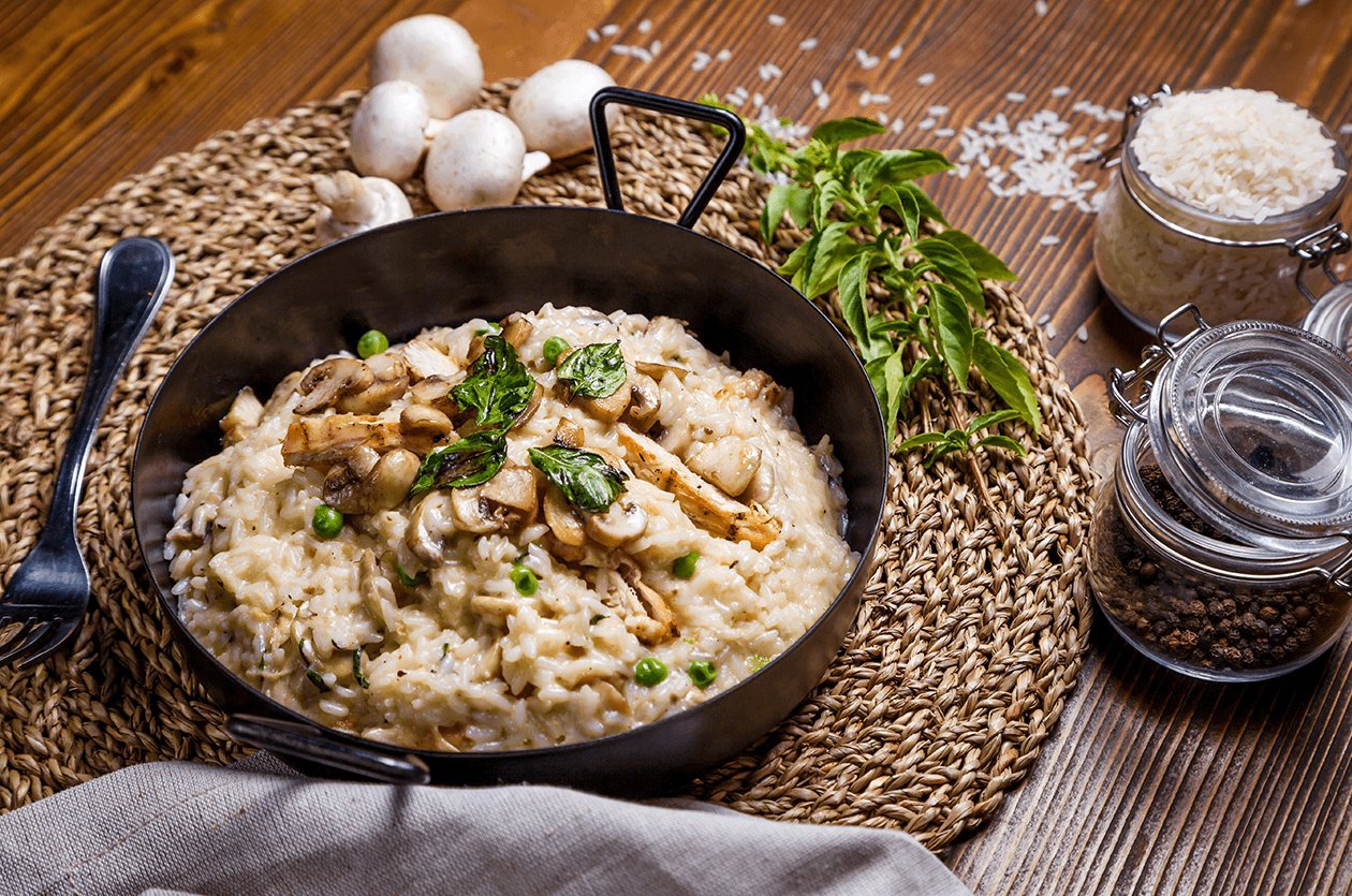 Bezelyeli ve Mantarlı Risotto – | UFS