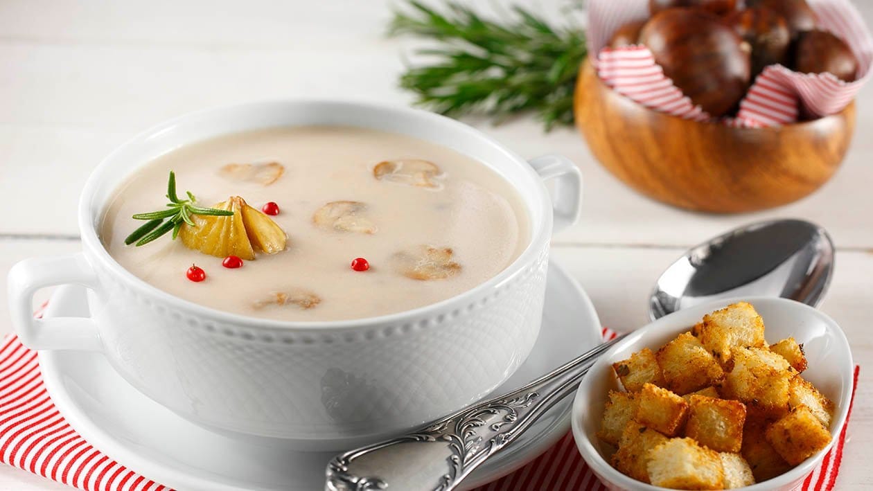 Mantarlı Kestane Çorbası