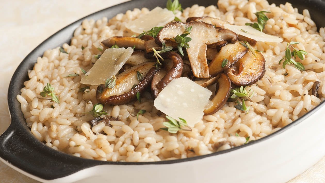 Yabani Mantarlı ve Parmesanlı Pilav