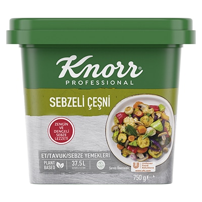Knorr Professional Sebzeli Çeşni 750GR - Knorr Sebzeli Çeşni her yemeği ayrı ayrı baharatlandırma zahmetini ortadan kaldırır.