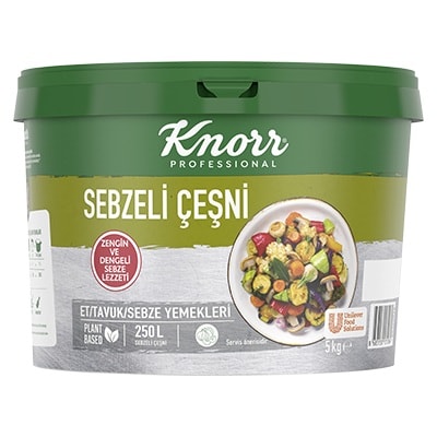 Knorr Professional Sebzeli Çeşni 5KG - Yemeklerinize zengin ve dengeli sebze lezzeti sağlar.