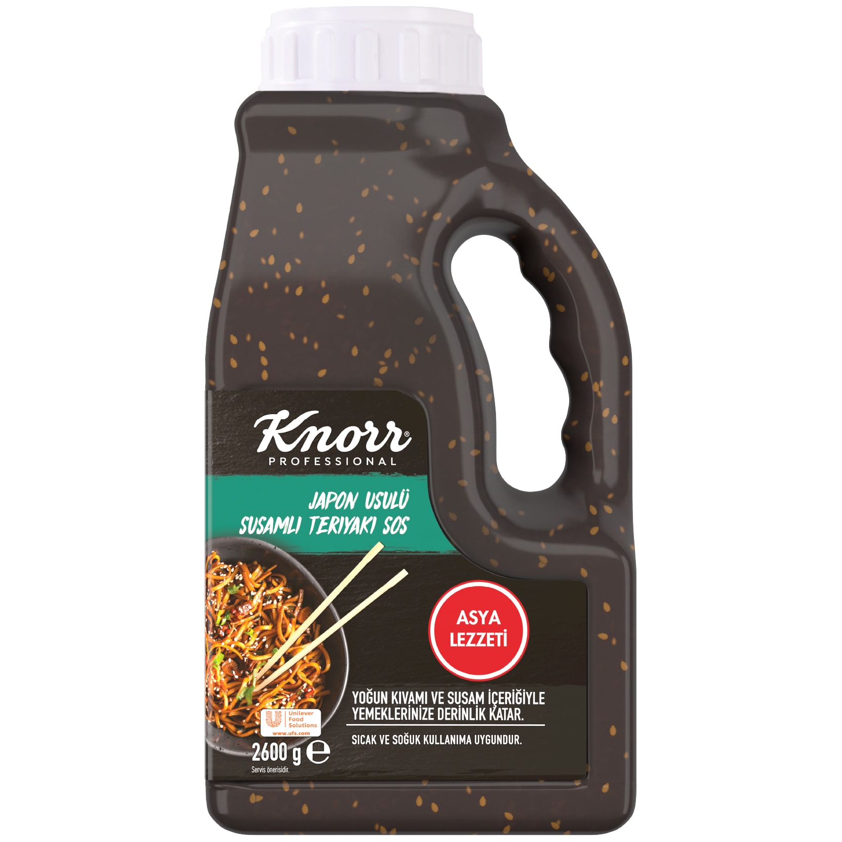 Knorr Professional Japon Usulü Susamlı Teriyaki Sos - Kaplama performansı sayesinde ideal parlaklık sağlar. Fırında, ızgarada ve wok tavada pişirmeye uygundur.