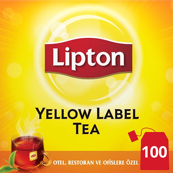 Lipton Yellow Label Bardak Poşet Çay 100'lü - Lipton ile, yabancı misafirlerinizin memnuniyetini artırın.