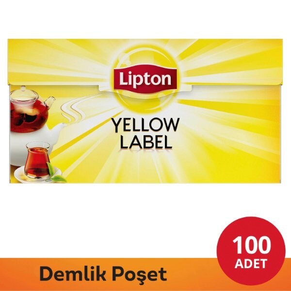 Lipton Yellow Label Demlik Poşet Çay 100'lü -