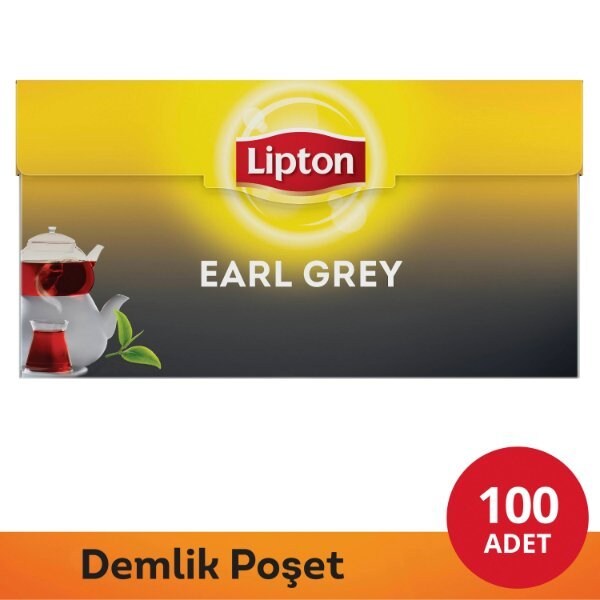 Lipton Earl Grey Demlik Poşet Çay 100'lü -