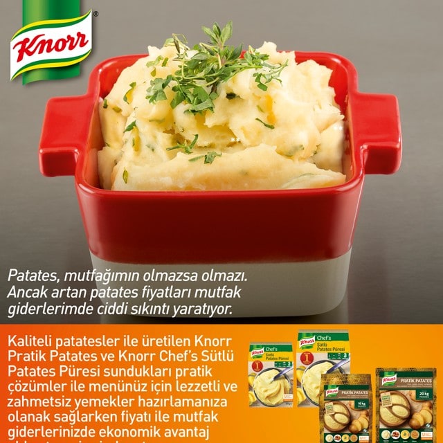 Knorr Patates Ürünleri ile Maliyetlerinizi Düşürün!